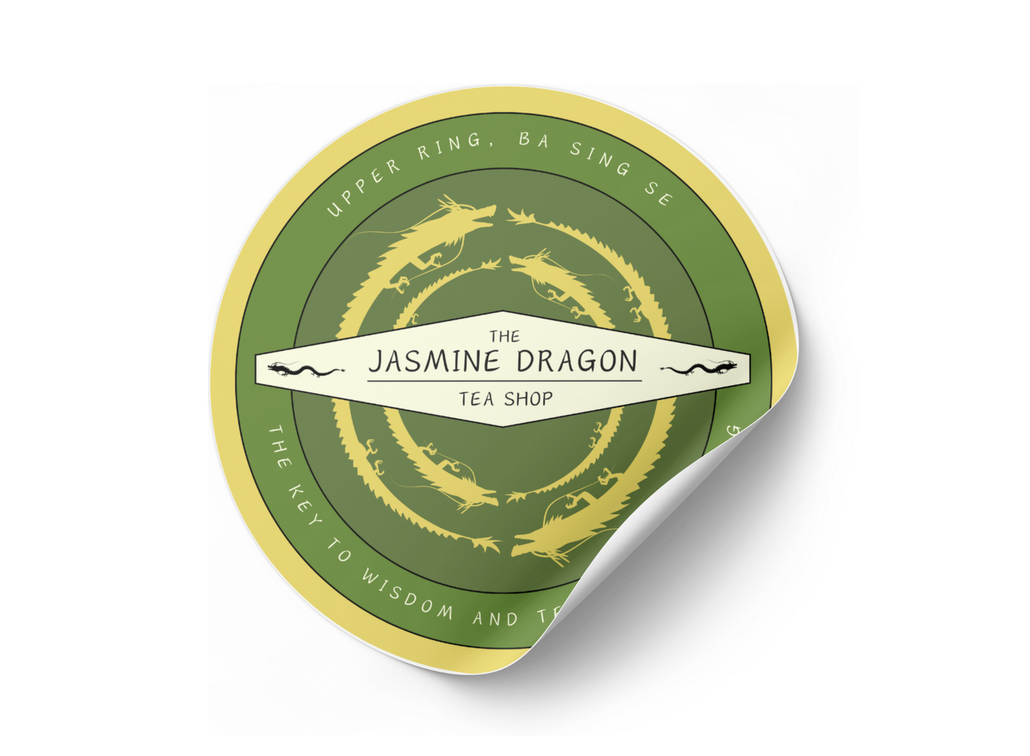 Uncle Iroh's The Jasmine Dragon Tea Shop - Sticker with Matte Finish