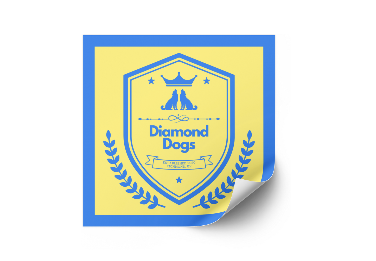 Diamond Dogs Vinyl Sticker with Matte Finish - Inspired by Ted Lasso